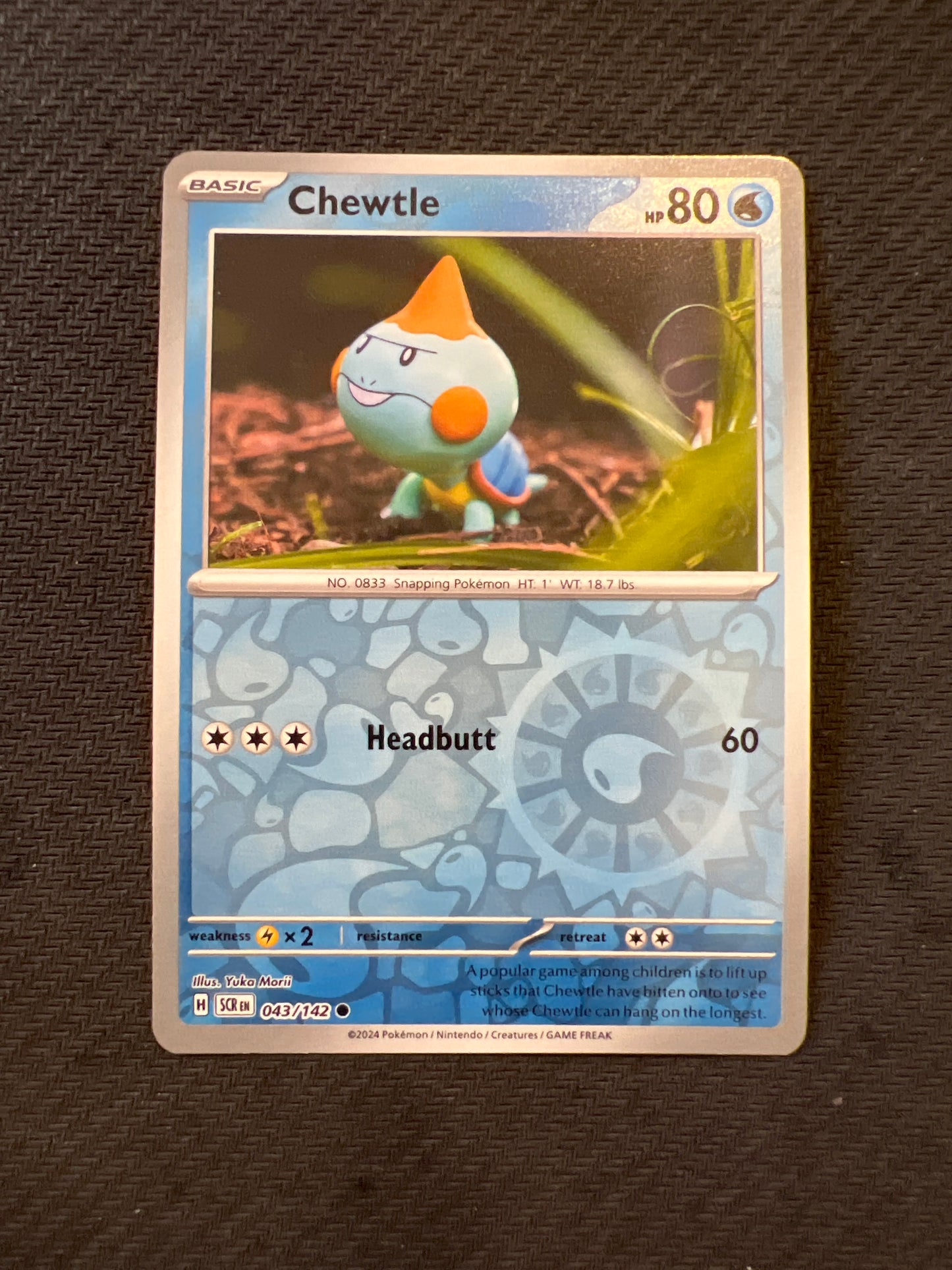 Pokemon: Chewtle 043/142 - Stellar Crown (Reverse Holo Common) NM