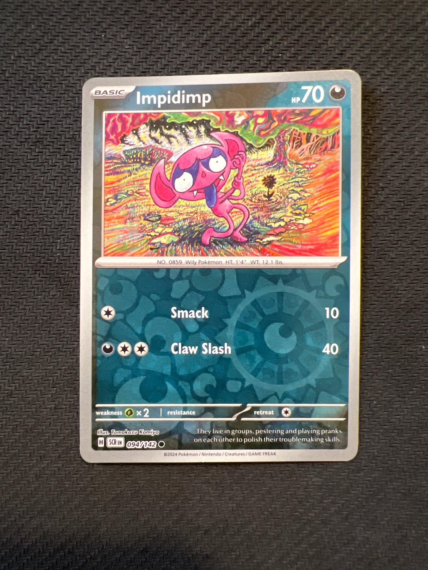Pokemon: Impidimp 094/142 - Stellar Crown (Reverse Holo Common) NM