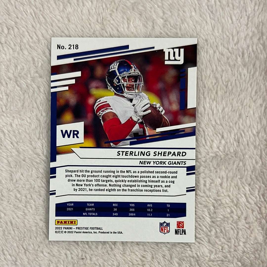 Sterling Shepard #218 - 2022 Panini Prestige (NY Giants)