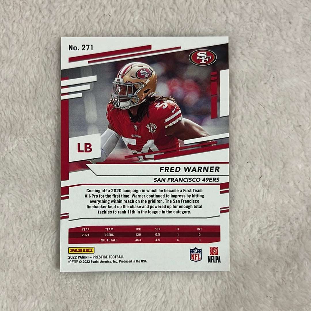 Fred Warner #271 - 2022 Panini Prestige (SF 49ers)