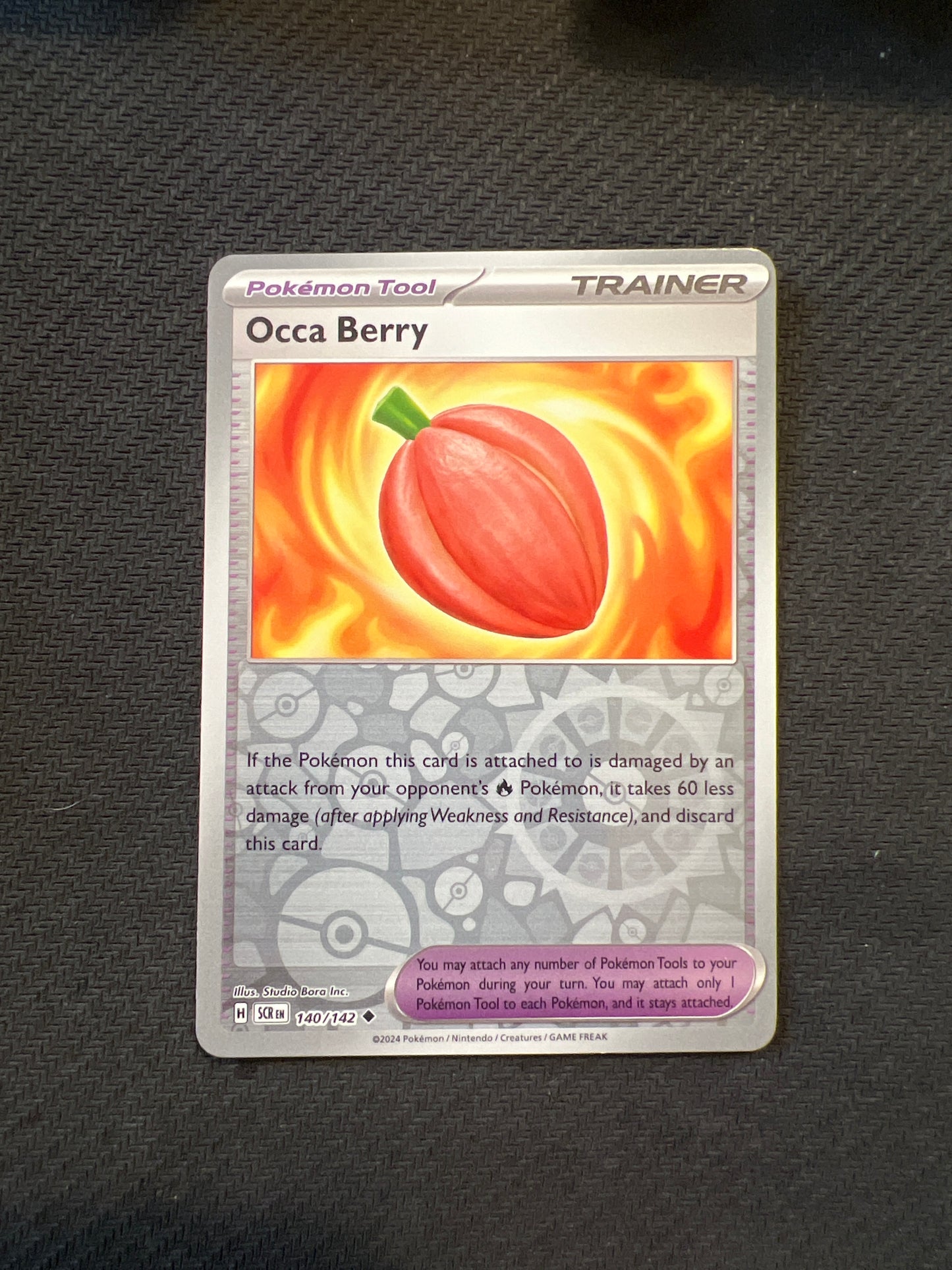 Pokemon: Occa Berry 140/142 - Stellar Crown (Reverse Holo Uncommon) NM