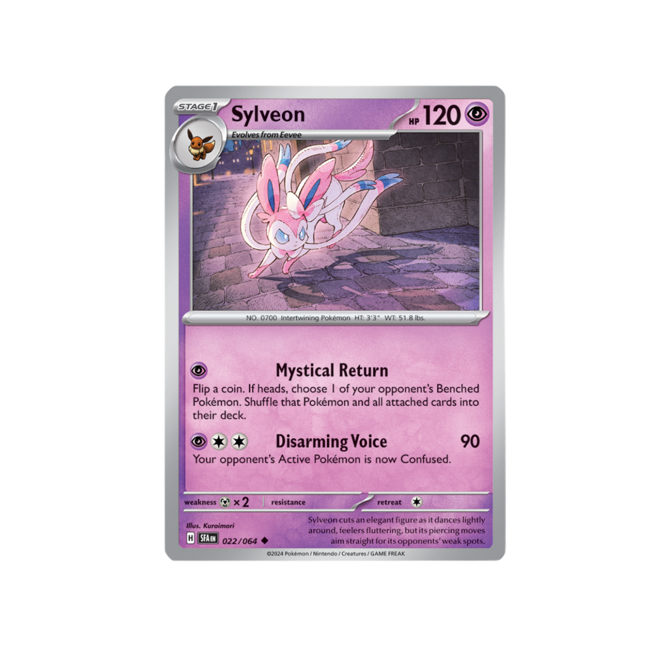 Pokemon: Sylveon 022/064 - Shrouded Fable (Non-Holo) NM