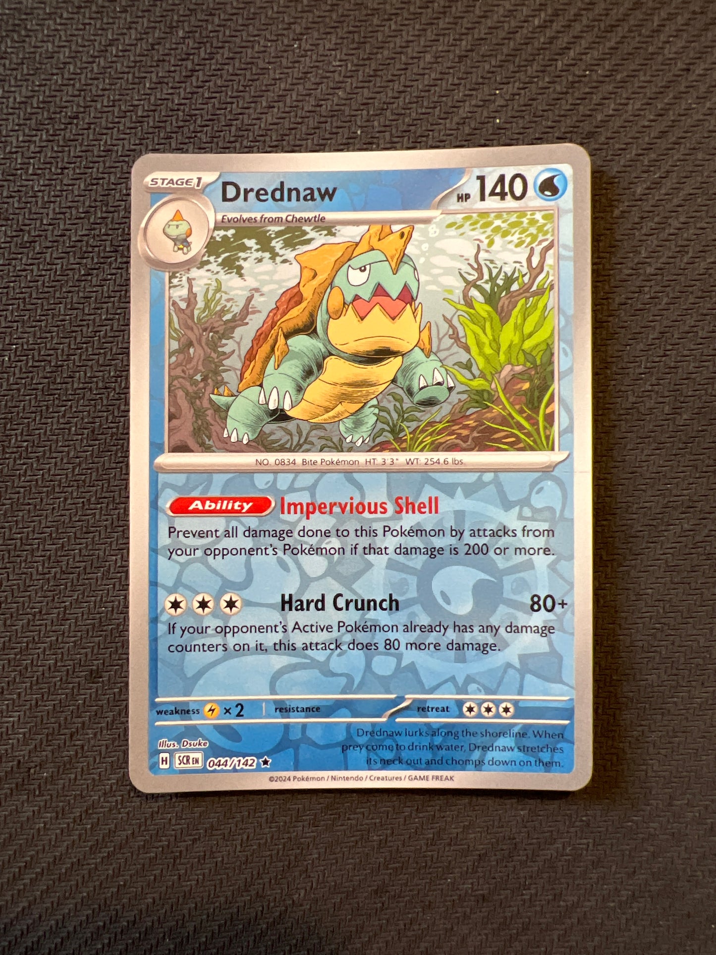 Pokemon: Drednaw 044/142 - Stellar Crown (Reverse Holo Rare) NM