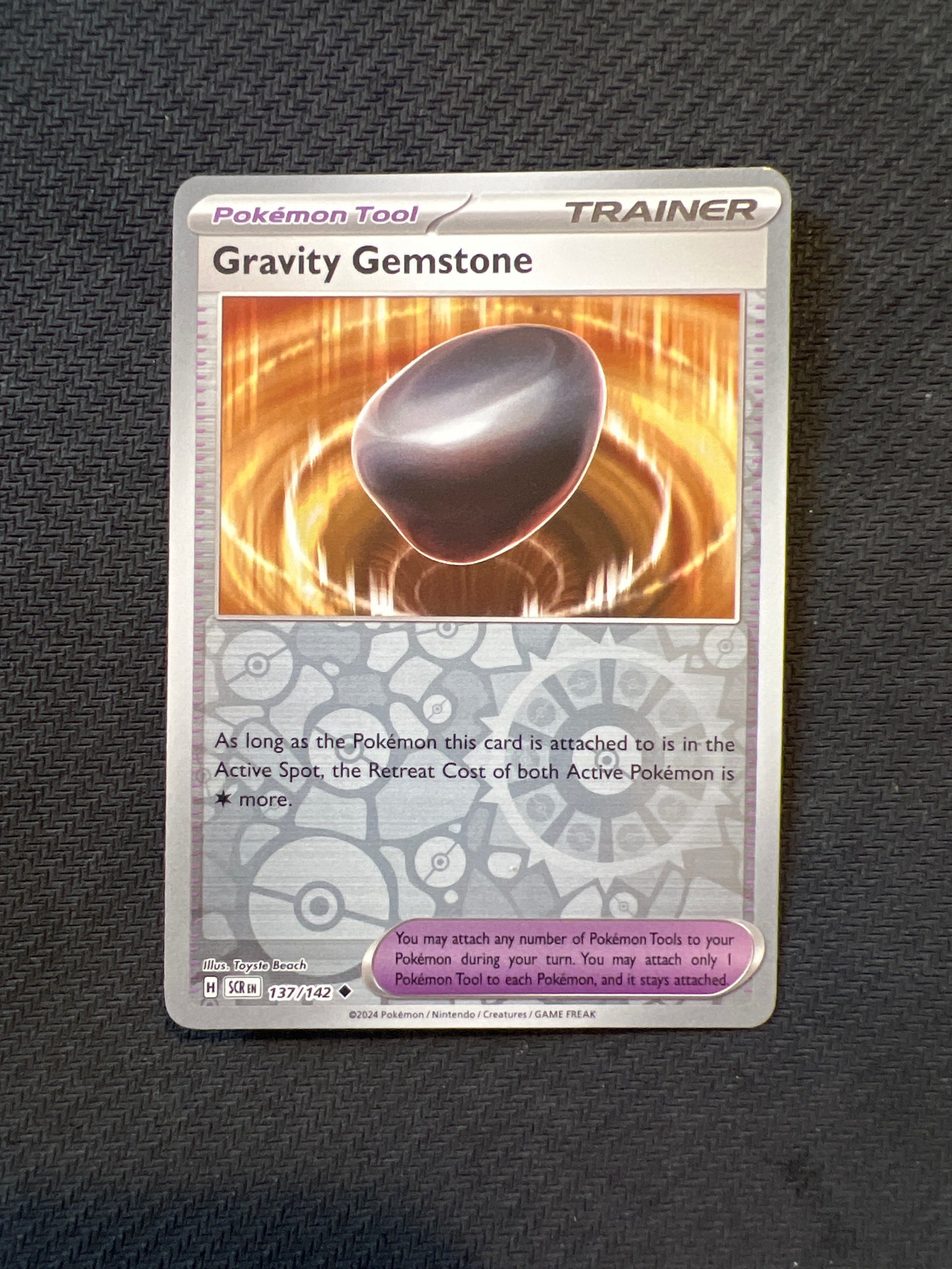 Pokemon: Gravity Gemstone 137/142 - Stellar Crown (Reverse Holo Uncommon) NM