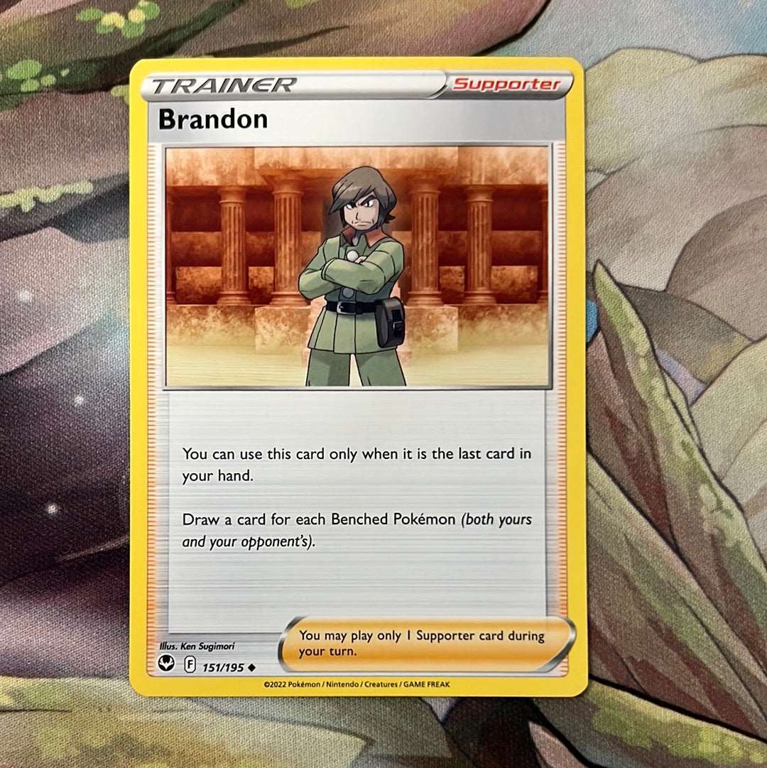 Brandon 151/195 - Silver Tempest Trainer uncommon (Non-Holo)