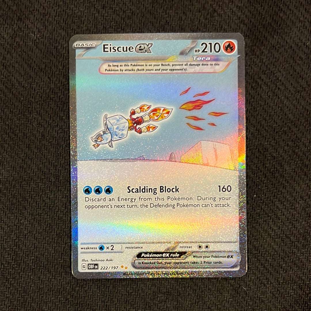 Pokémon: Eiscue ex 222/197 - Obsidian Flame Special Illustration Rare