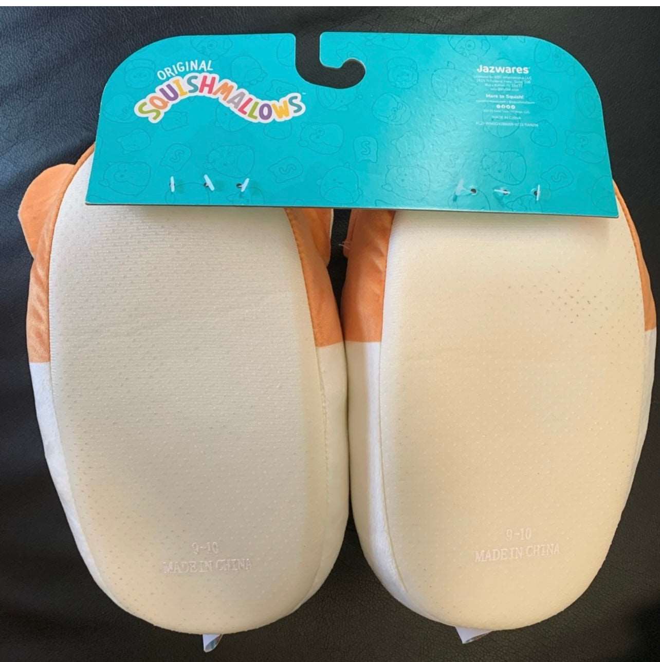 SQUISHMALLOW Regina Corgi SLIPPERS KELLYTOY Plush Dog Rare Adult Size Women
