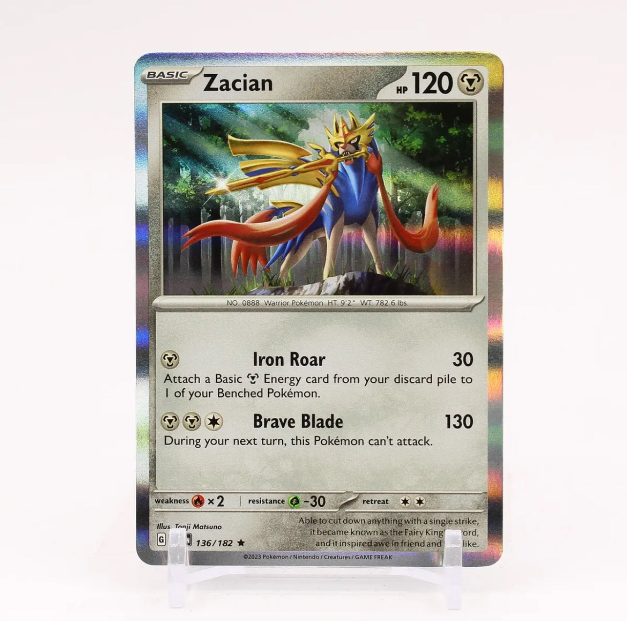Zacian 136/182 - Holo Rare - Paradox Rift