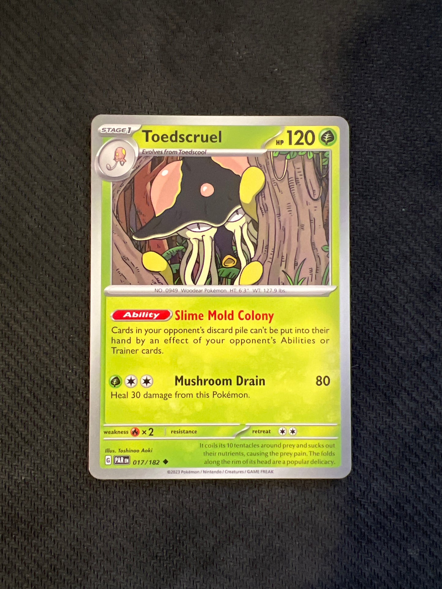 Pokémon: Toedscruel 017/182 - Paradox Rift (Non-Holo) NM