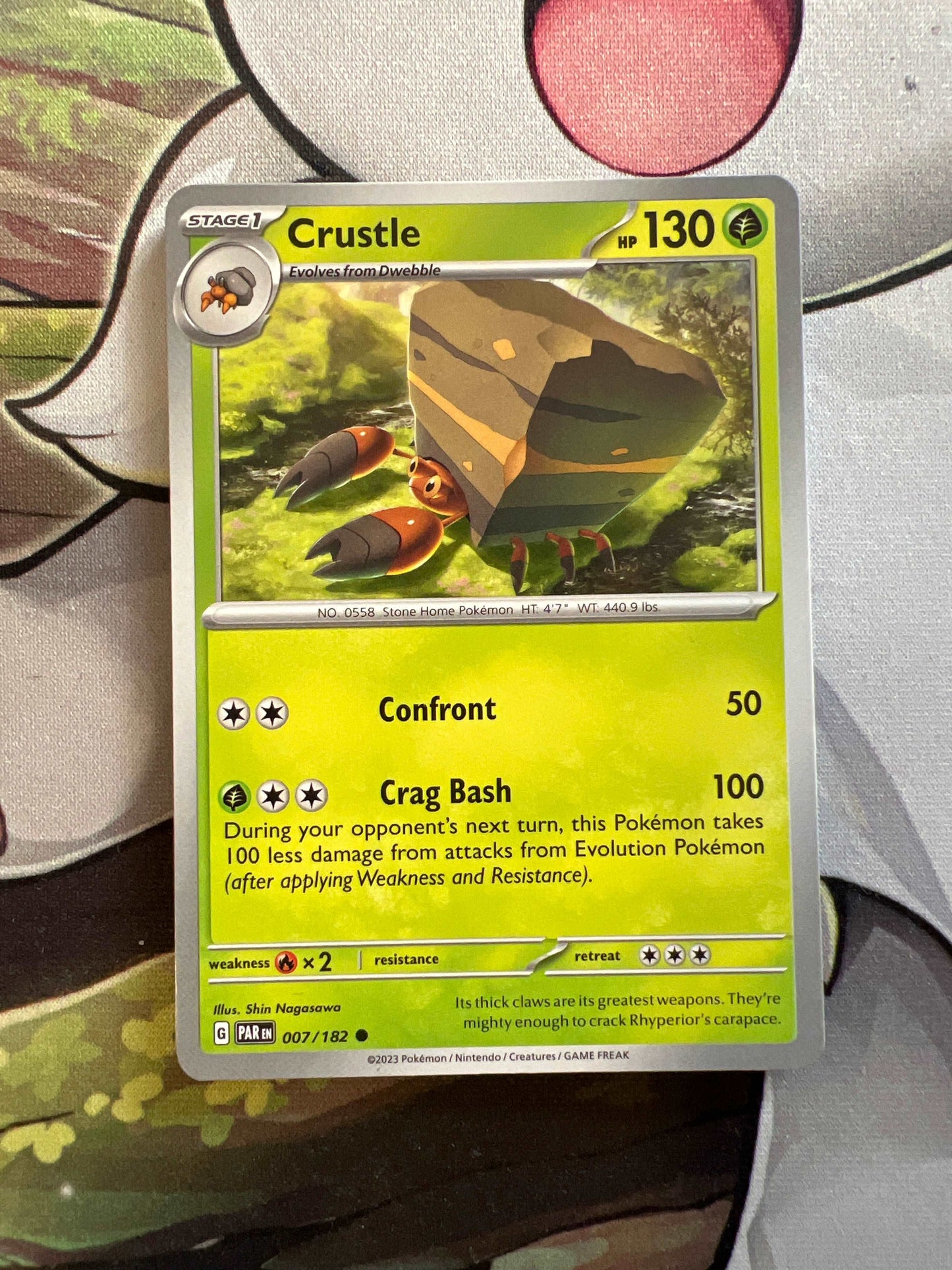 Crustle 007/182 - Pokémon: Paradox Rift Non-Holo