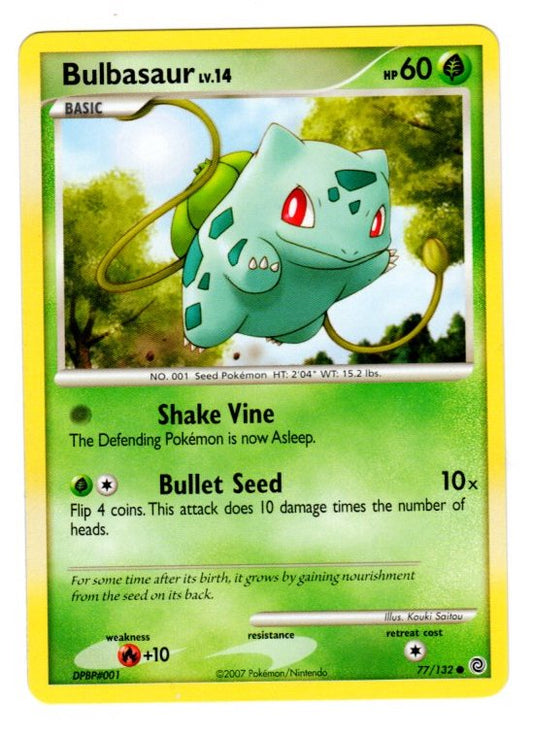 Bulbasaur 77/132 Secret Wonders - Regular (Non-Holo) Pokemon Card - LP