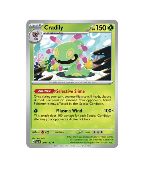 Pokemon: Cradily 006/142 - Stellar Crown (Non-Holo)