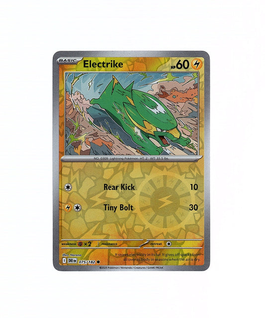 Electrike 075/182 Destined Rivals (Reverse Holo) Pokemon Card NM