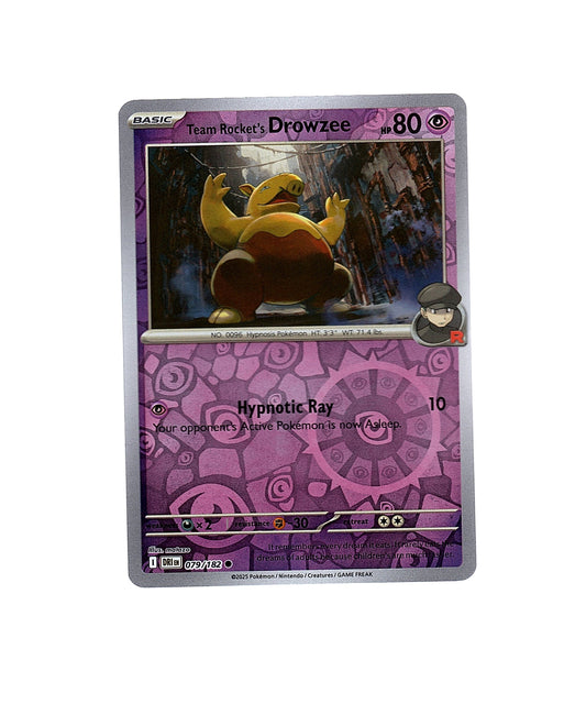 Team Rocket's Drowzee 079/182 - Destined Rivals (Reverse Holo) Pokemon Card NM