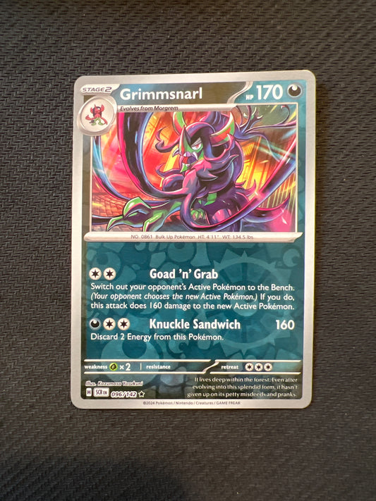 Pokemon: Grimmsnarl 096/142 - Stellar Crown (Reverse Holo Rare) NM