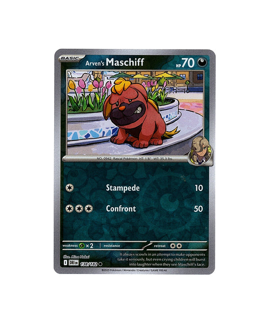 Arven's Maschiff 138/182 - Destined Rivals (Reverse Holo) Pokemon Card NM