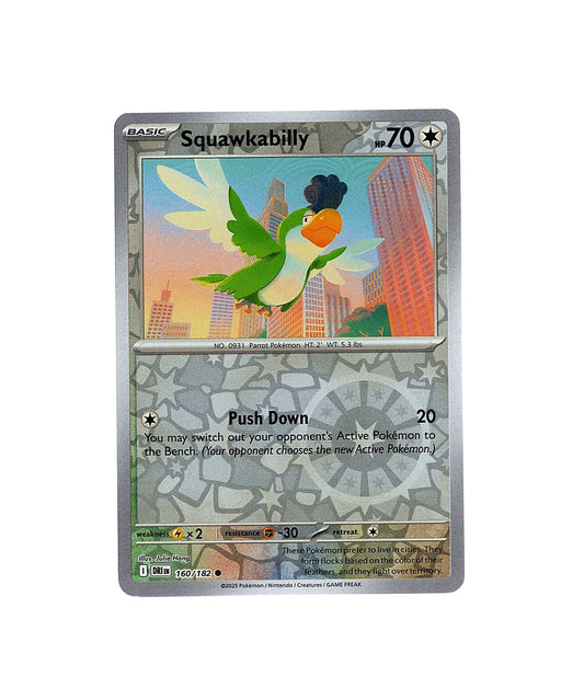 Squawkabilly Reverse Holo 160/182 - Destined Rivals - Pokemon Card NM