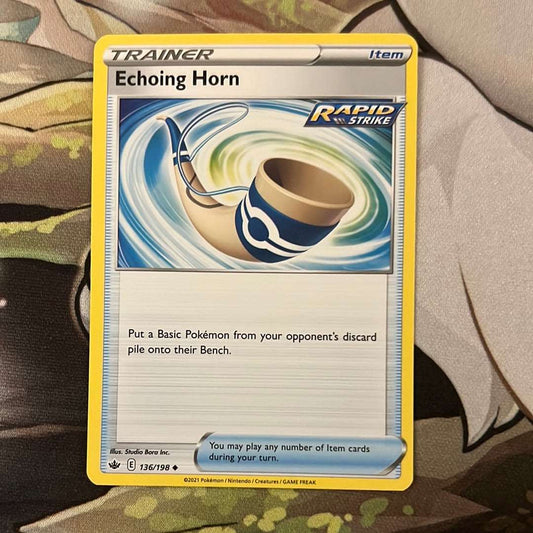Echoing Horn 136/198 - Chilling Reign Trainer (Non-Holo)