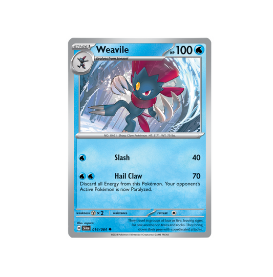 Pokemon: Weavile 014/064 - Shrouded Fable (Non-Holo) NM
