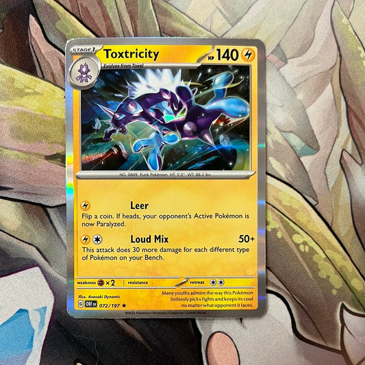 Pokemon: Toxtricity 072/197 - SV: Obsidian Flames (Holo Rare) NM