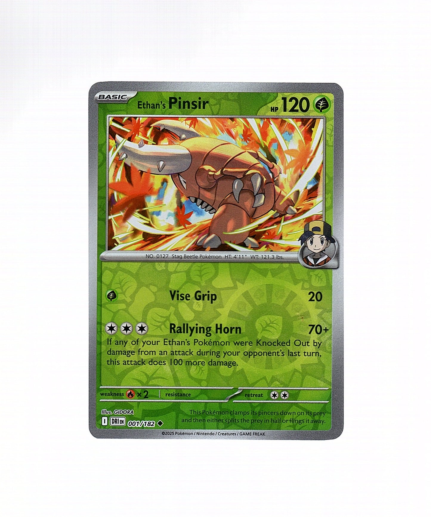Ethan's Pinsir 001/182 - Destined Rivals (Reverse Holo) - Pokemon Card NM