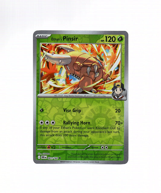 Ethan's Pinsir 001/182 - Destined Rivals (Reverse Holo) - Pokemon Card NM