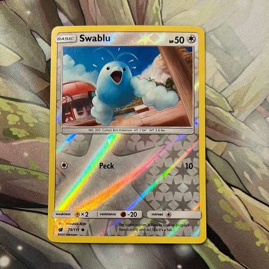 Pokémon: Swablu 79/111 - SM Crimson Invasion (Reverse Holo Common)