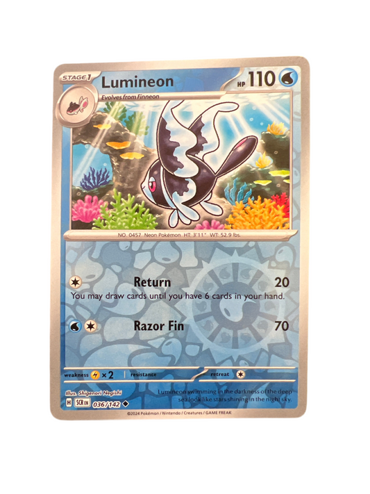 Pokemon: Lumineon 036/142 - Stellar Crown (Reverse Holo Uncommon) NM