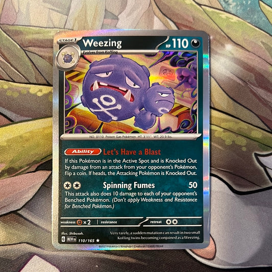 Pokemon: Weezing 110/165 - SV Pokémon 151 (Holo Rare) NM