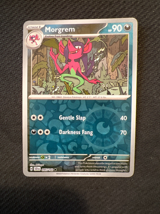 Pokemon: Morgrem 095/142 - Stellar Crown (Reverse Holo Common) NM