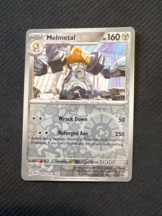 Pokemon: Melmetal 104/142 - Stellar Crown (Reverse Holo Rare) NM