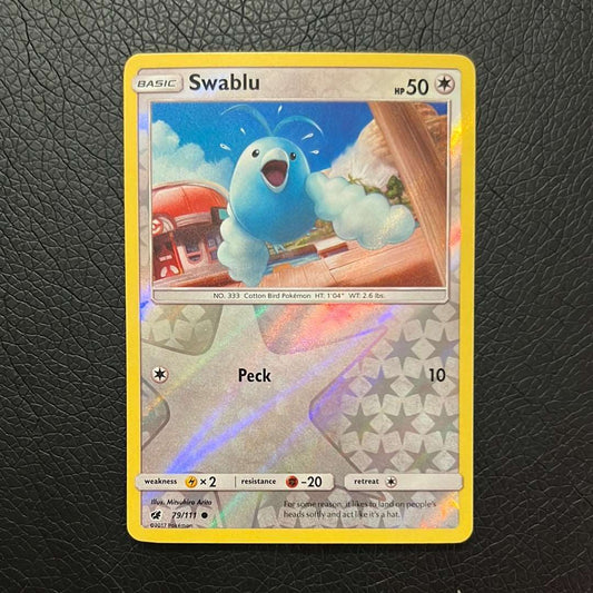 Pokémon: Swablu 079/111 - SM Crimson Invasion Reversed Holo