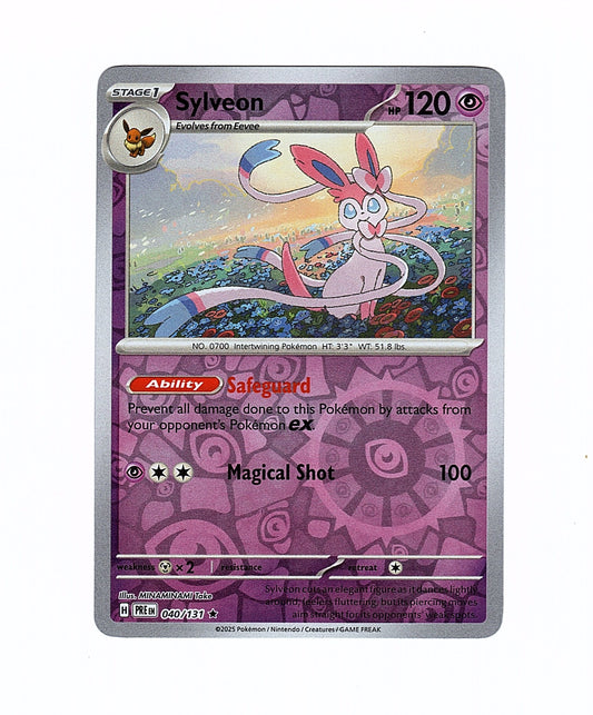 Pokemon: Sylveon 040/131 - Prismatic Evolution (Reverse Holo Rare) NM