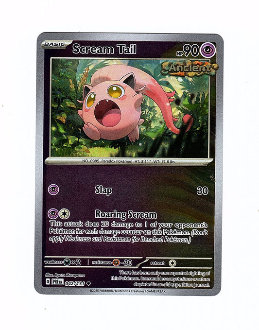 Pokemon: Scream Tail 042/131 - Prismatic Evolution (Reverse Holo) NM