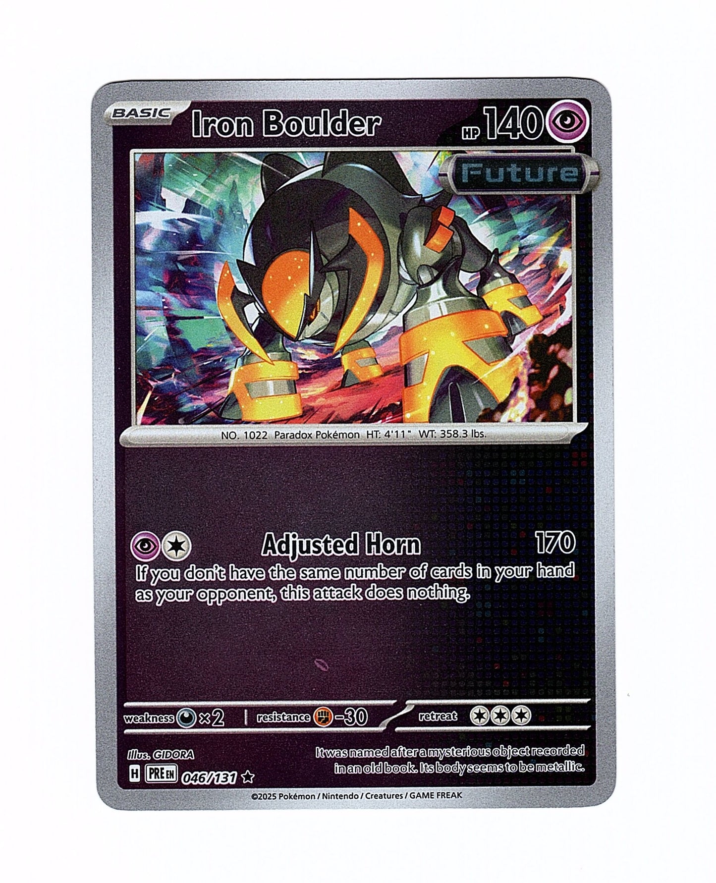 Pokemon: Iron Boulder 046/131 - Prismatic Evolution (Reverse Holo Rare)