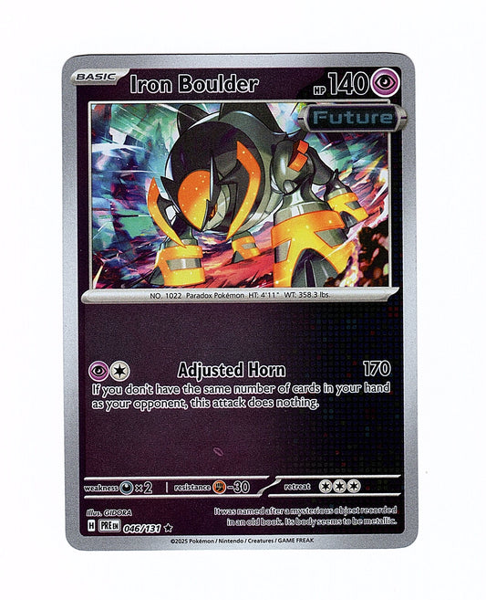 Pokemon: Iron Boulder 046/131 - Prismatic Evolution (Reverse Holo Rare)