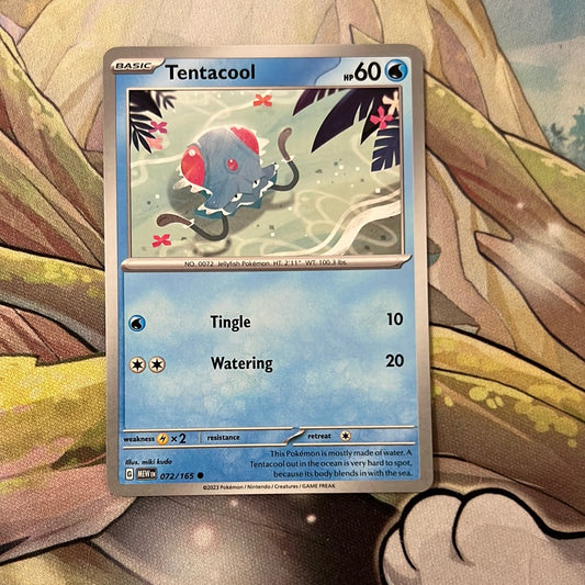 Pokemon: Tentacool 072/165 - SV: 151 common (Non-Holo) NM