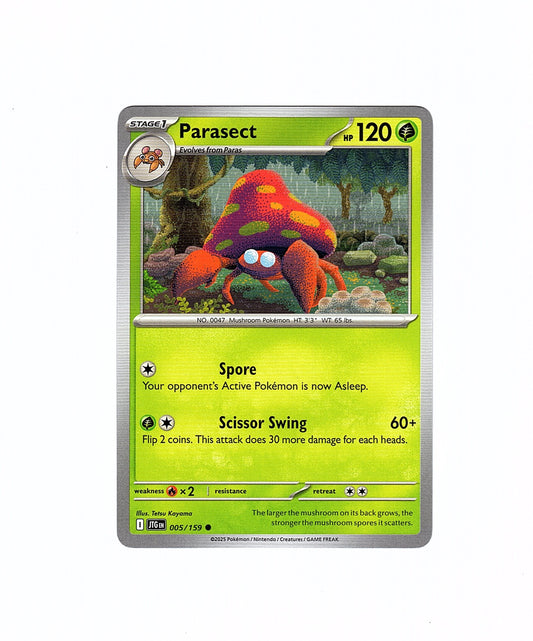 Pokemon: Parasect 005/159 - Journey Together (Non-Holo)