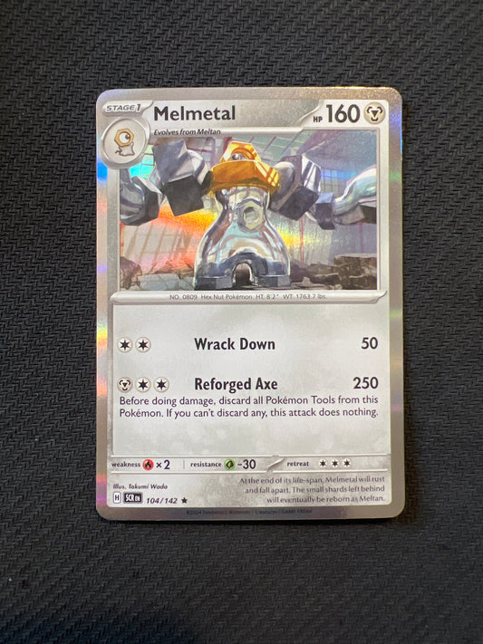 Pokemon: Melmetal 104/142 - Stellar Crown (Holo-Rare) NM