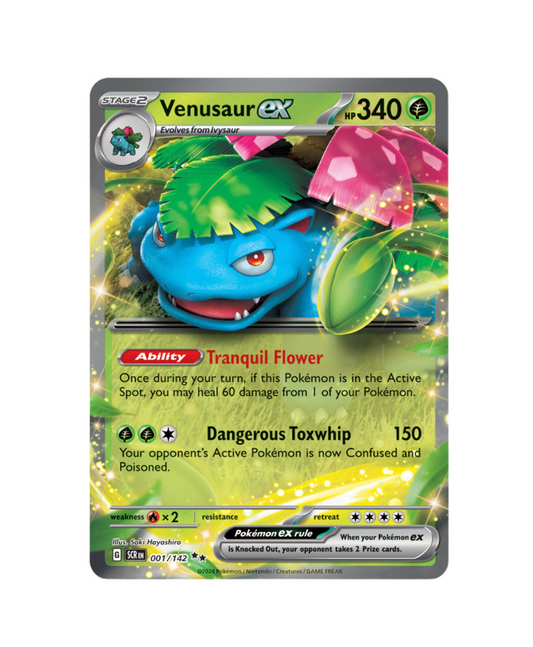 Pokemon: Venusaur ex 001/142 - Stellar Crown (Double Rare) NM