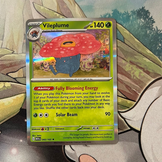 Pokemon: Vileplume 045/165 - SV: Pokémon 151 (Holo Rare) NM