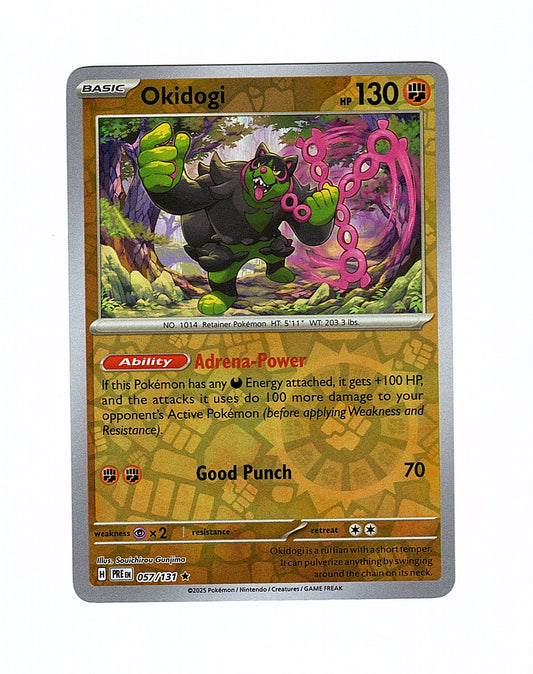Pokemon: Okidogi 057/131 - Prismatic Evolution (Reverse Holo Rare) NM