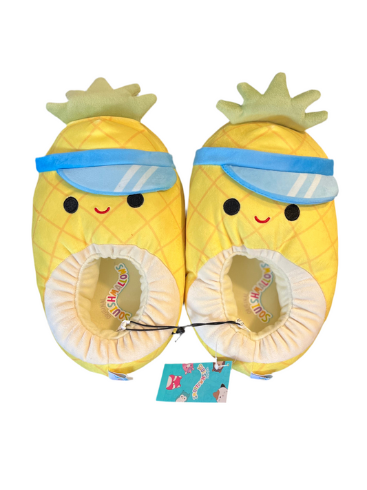 Squishmallows Women’s Maui the Pineapple Indoor Step-in Slipper, Women’s Dual Sizes 11-12