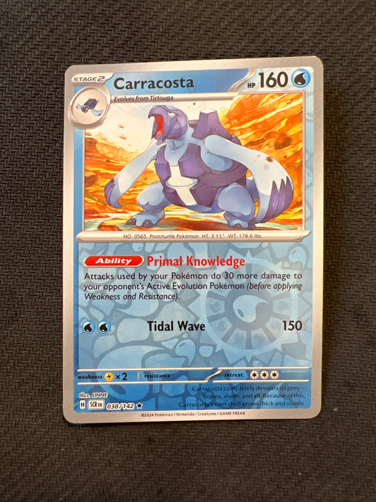 Pokemon: Carracosta 038/142 - Stellar Crown (Reverse Holo Rare) NM
