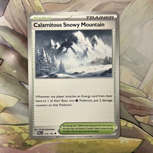 Calamitous Snowy Mountain 174/193 - Paldea Evolved uncommon (Non-Holo)