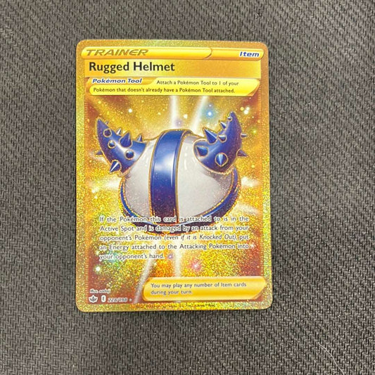 Pokémon: Rugged Helmet 228/198 - Chilling Reign Secret Rare Gold Card