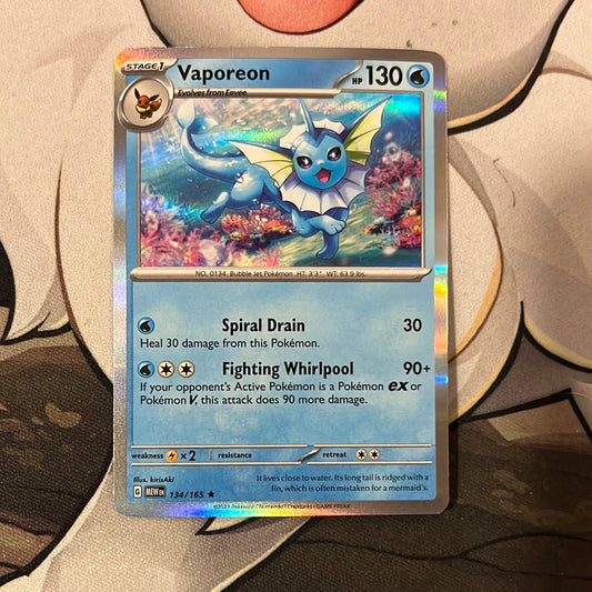 Pokemon: Vaporeon 134/165 - SV Pokémon 151 (Holo Rare) NM