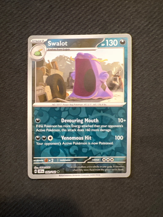 Pokemon: Swalot 092/142 - Stellar Crown (Reverse Holo Uncommon) NM