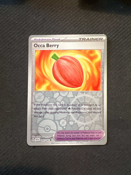 Pokemon: Occa Berry 140/142 - Stellar Crown (Reverse Holo Uncommon) NM