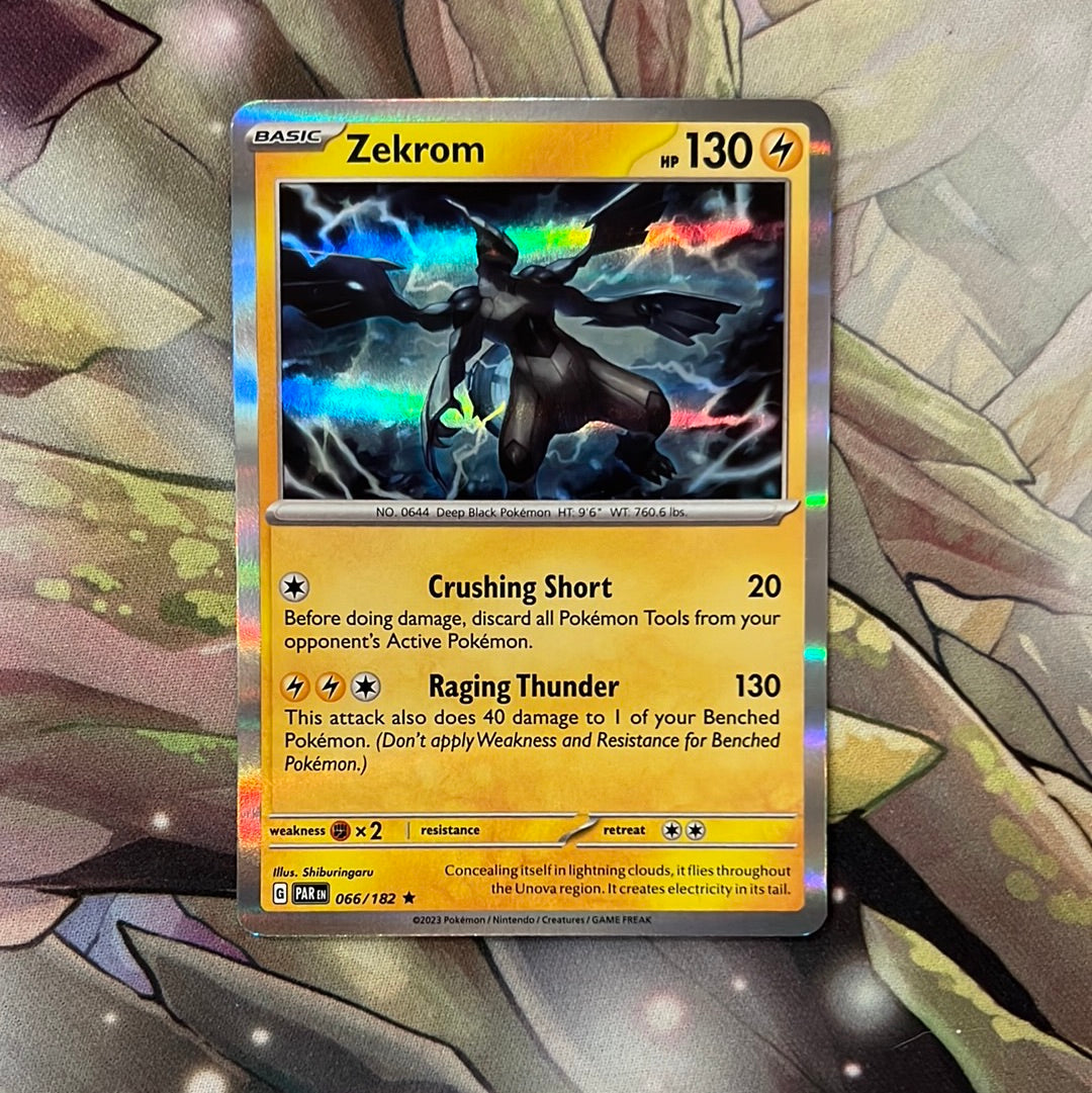 Pokemon: Zekrom 066/182 - SV: Paradox Rift (Holo Rare) NM